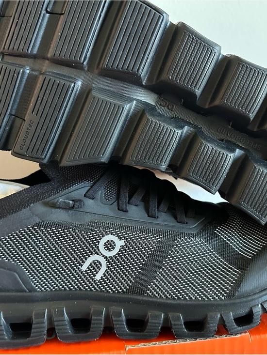 On Running Other - On Running Men's Cloud Athletic Shoes in Black with White Logo